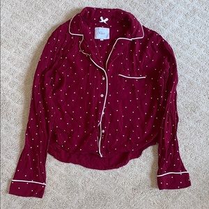 Rails silk heart pajamas/lounge set